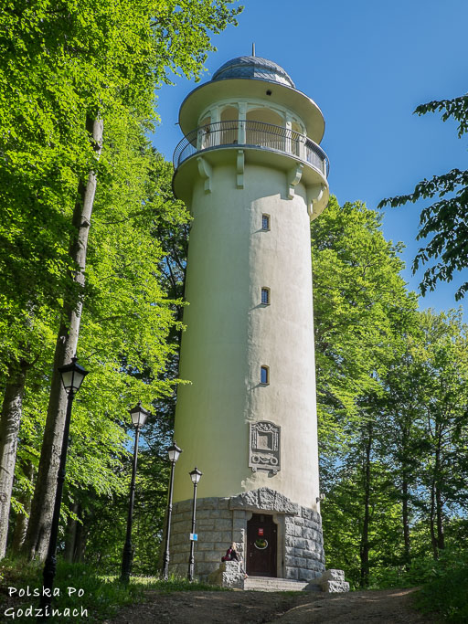 Wieża widokowa na Wzgórzu Bolesława Krzywoustego w Jeleniej Górze. Nie lada atrakcja miasta.