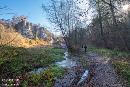 Dolina Kluczwody – potok, Zamkowa Góra i jaskinie