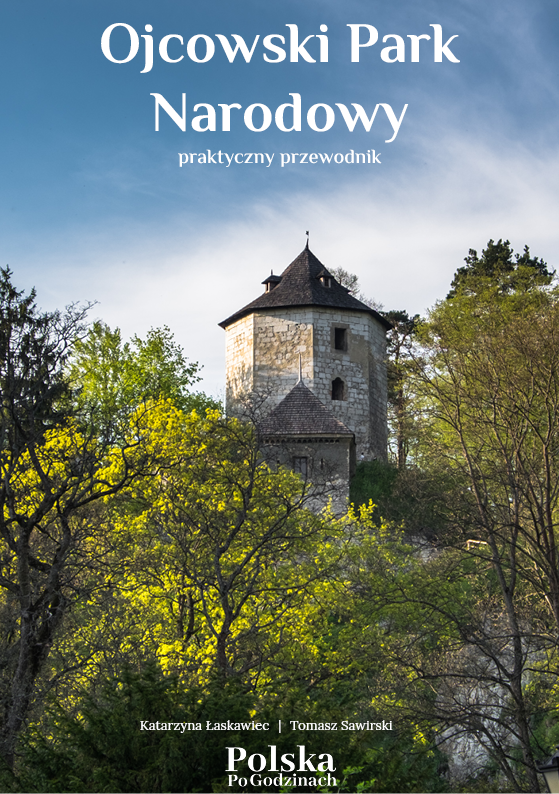 Przewodnik po Ojcowskim Parku Narodowym - okładka z wieżą zamku w Ojcowie