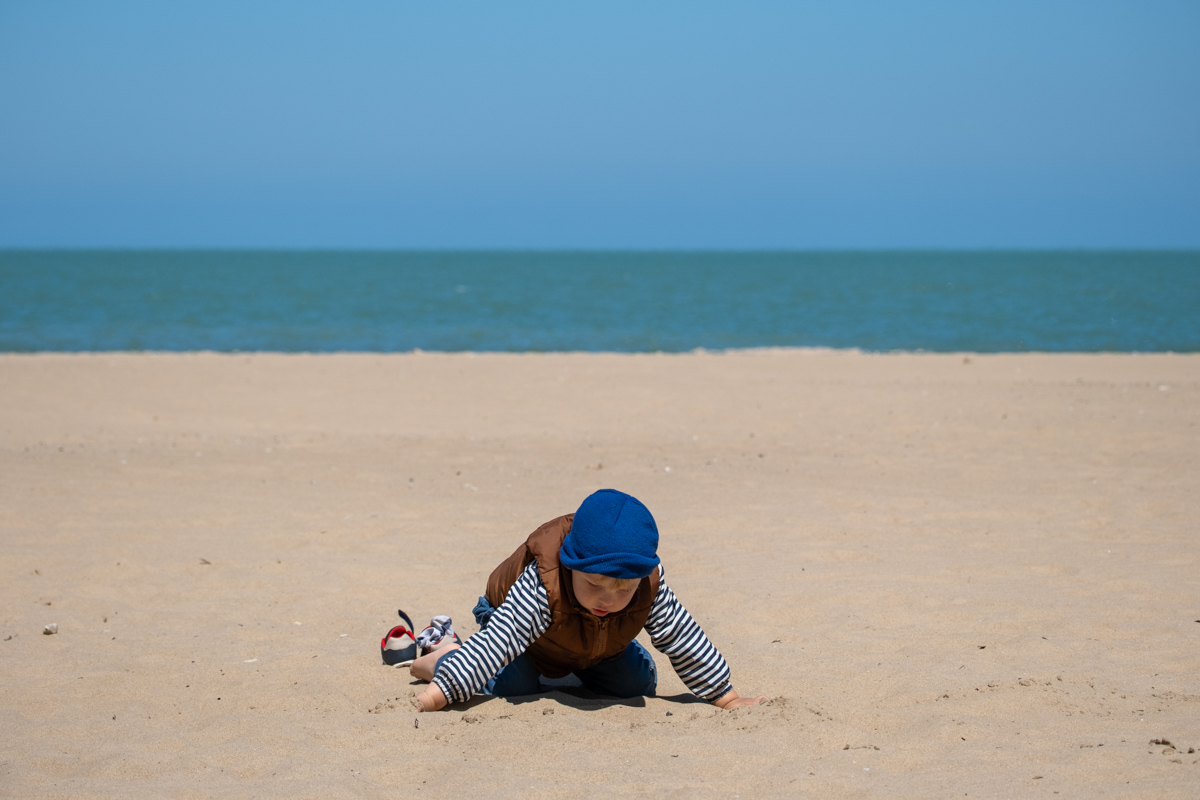 Oak Street Beach w Chicago.