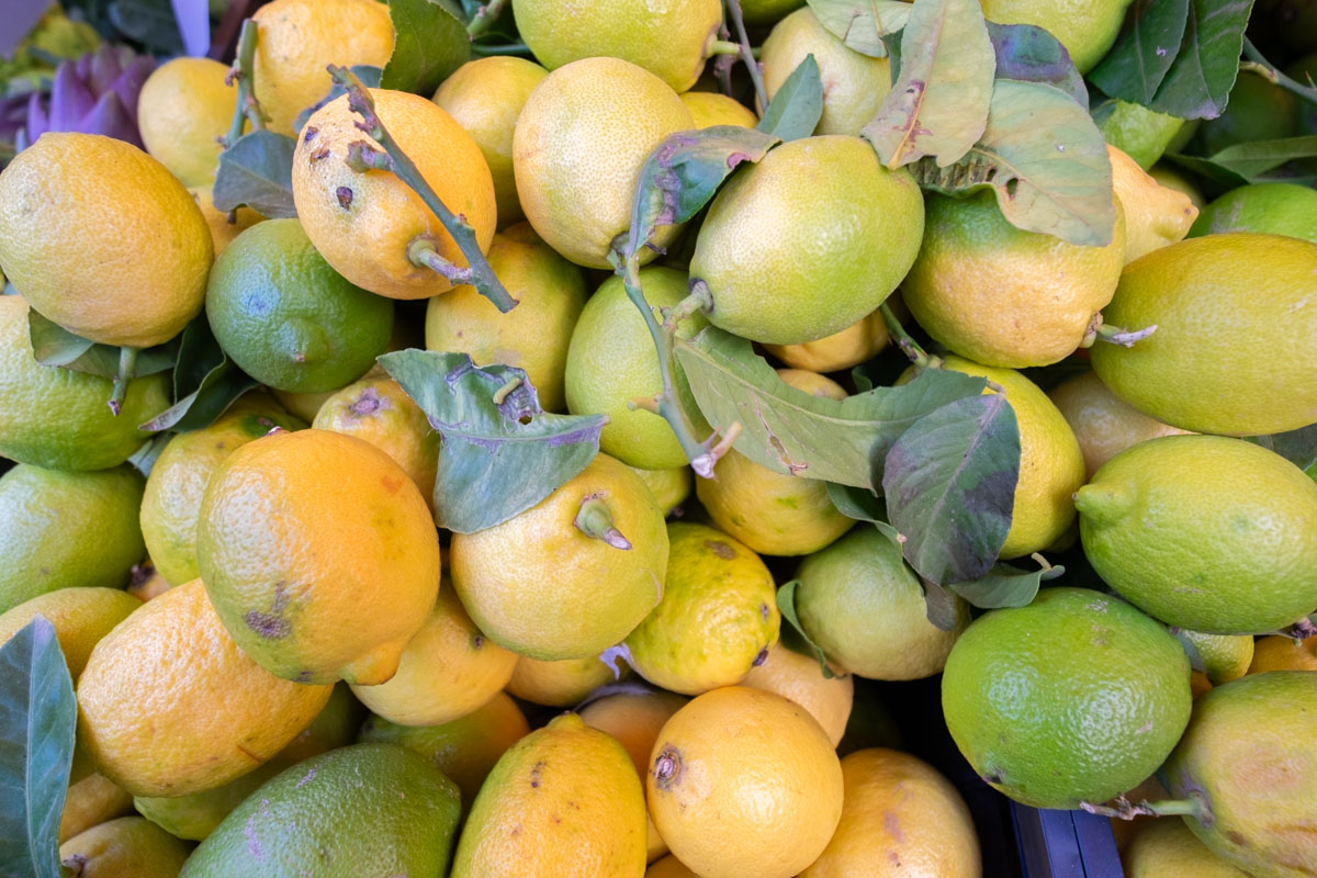 Cytryny na tragu zywności w Modenie.