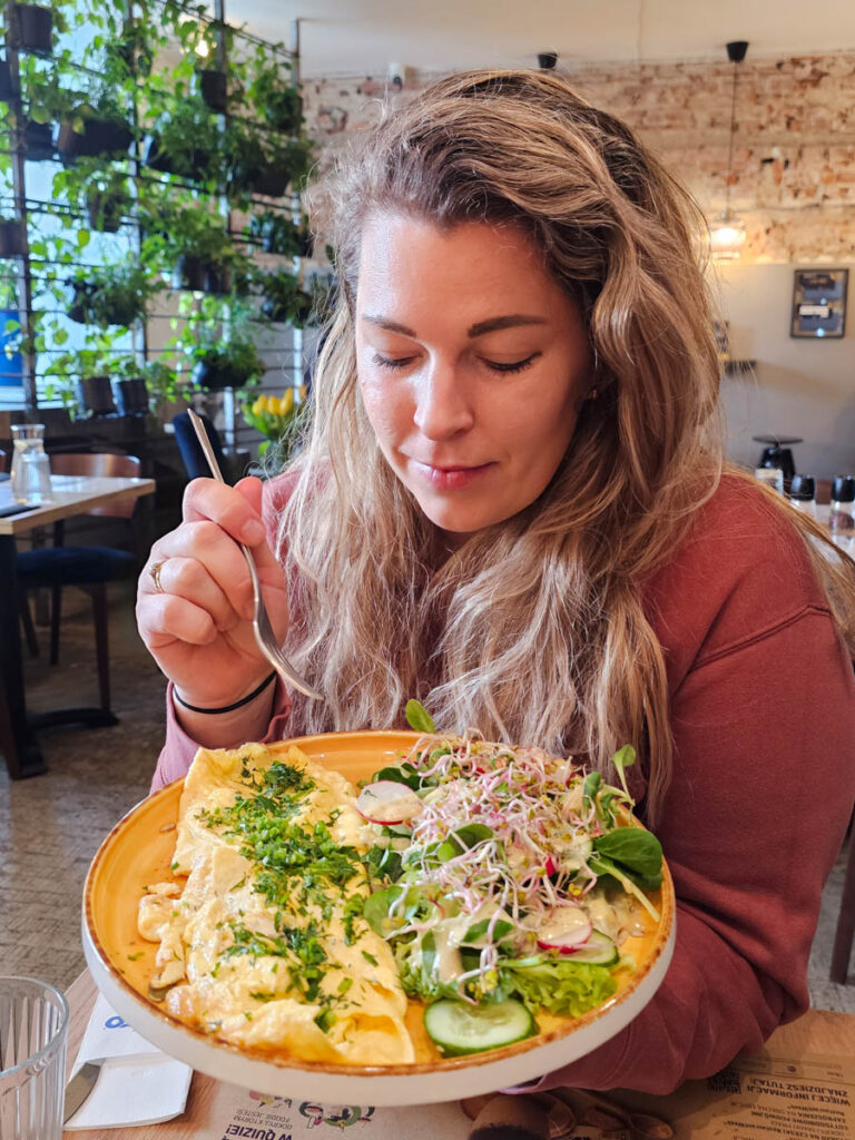 Śniadanie w Kromie w Krakowie.